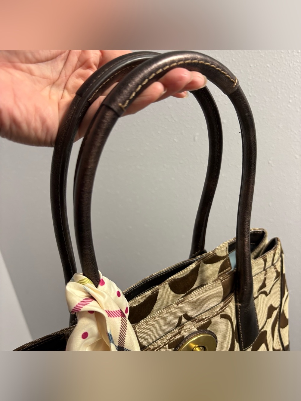 Vintage 2008 Coach Hamptons Madeline Signature Satchel (Style 12463) – Excellent - Picture 14 of 16
